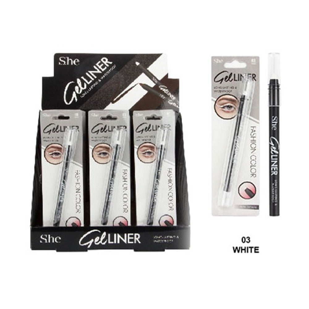 She makeup gel liner (03 white)