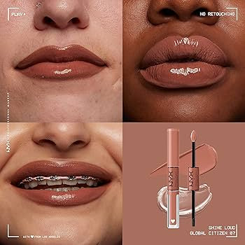 NYX SHINE LOUDER LIP GLOSS “GLOBAL CITIZEN”