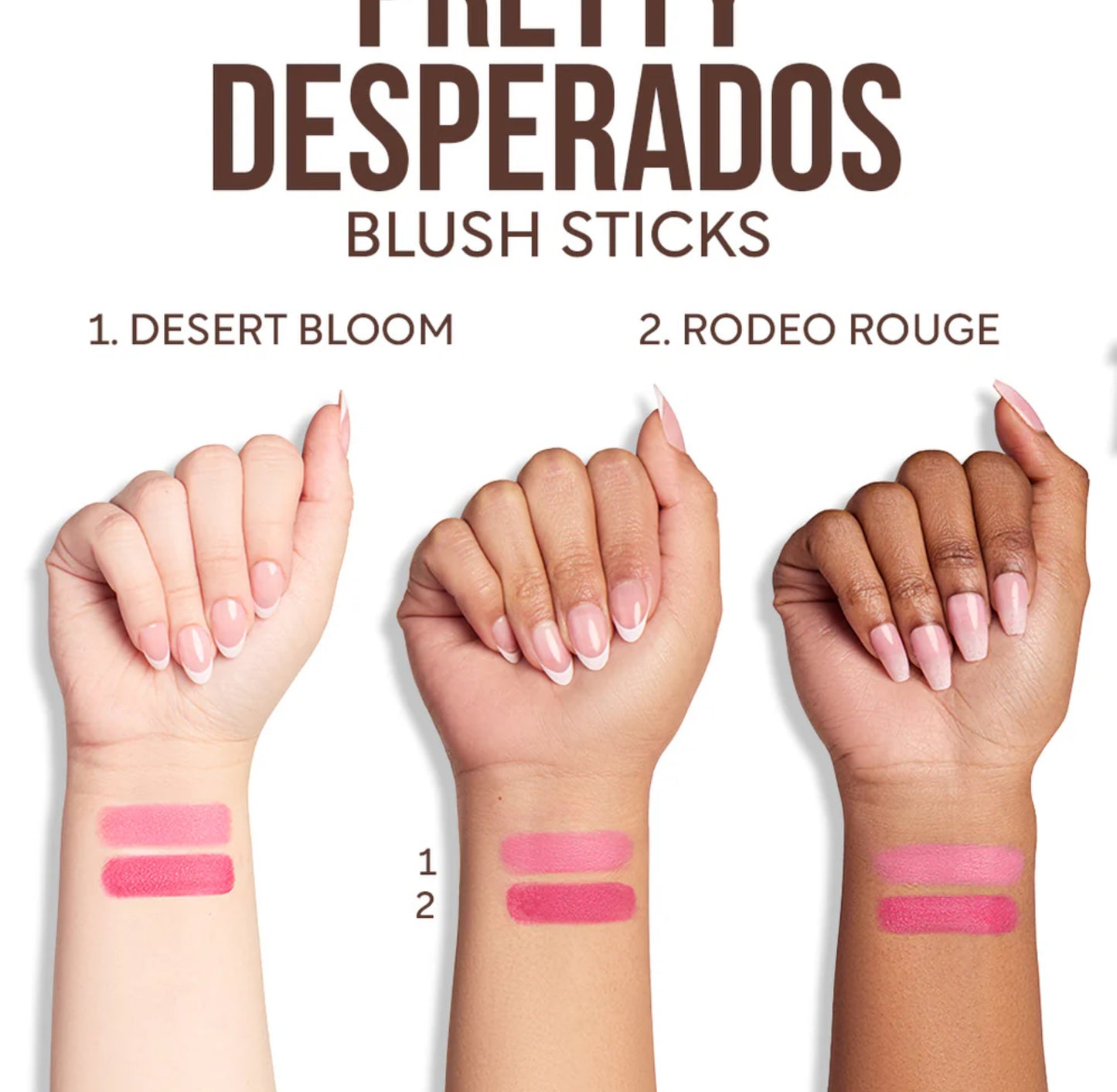 THE POWERPUFF GIRLS "PRETTY DESPERADOS" BLUSH STICK SET