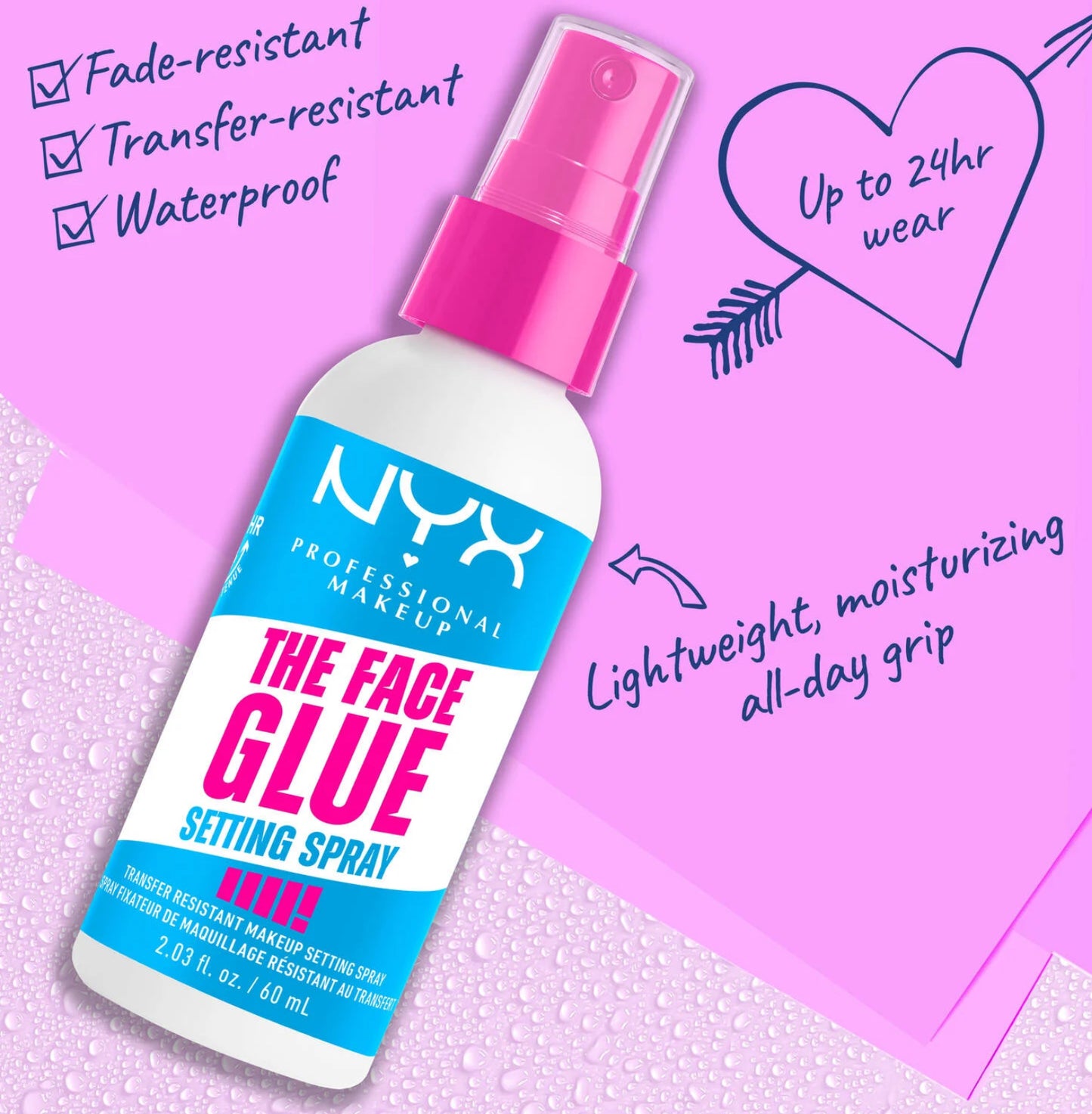 The Glue Setting Spray NYX