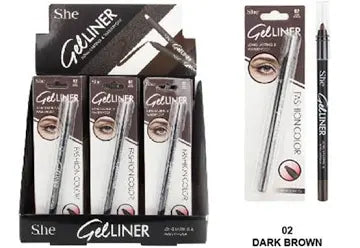 She makeup gel liner (02 dark brown)