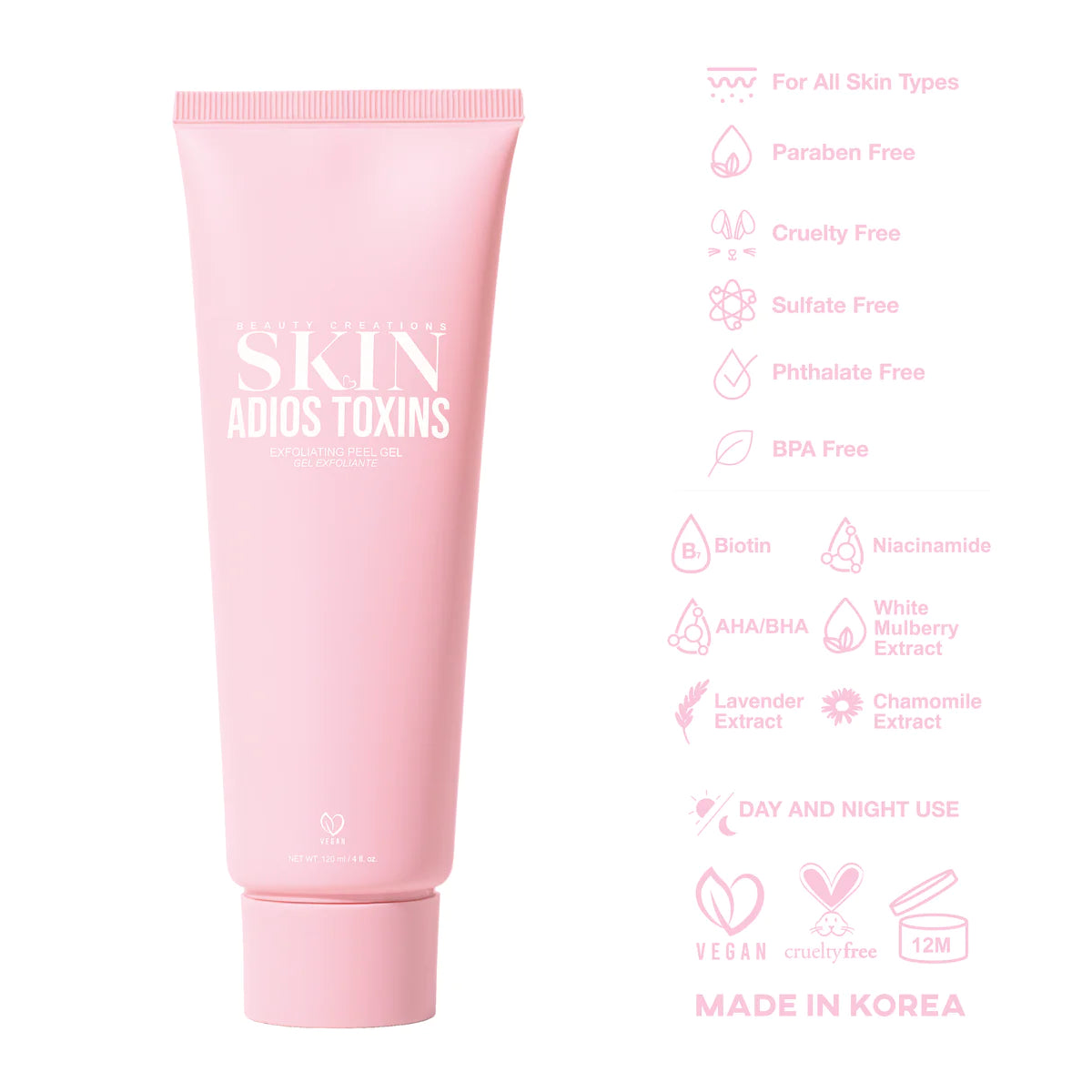 BEAUTY CREATIONS - ADIOS TOXINS EXFOLIATING PEEL GEL