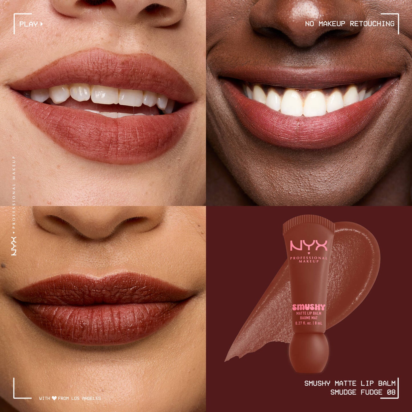 Smushy matte lip balm smudge fudge