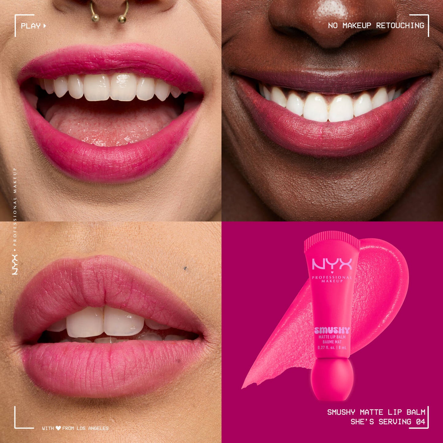 Smushy matte lip balm she’s giving