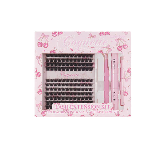 BLUSH BOW Faux Mink Lash Cluster kit