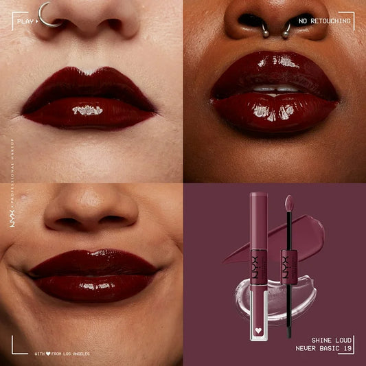 NYX SHINE LOUD LIP GLOSS “NEVER BASIC”
