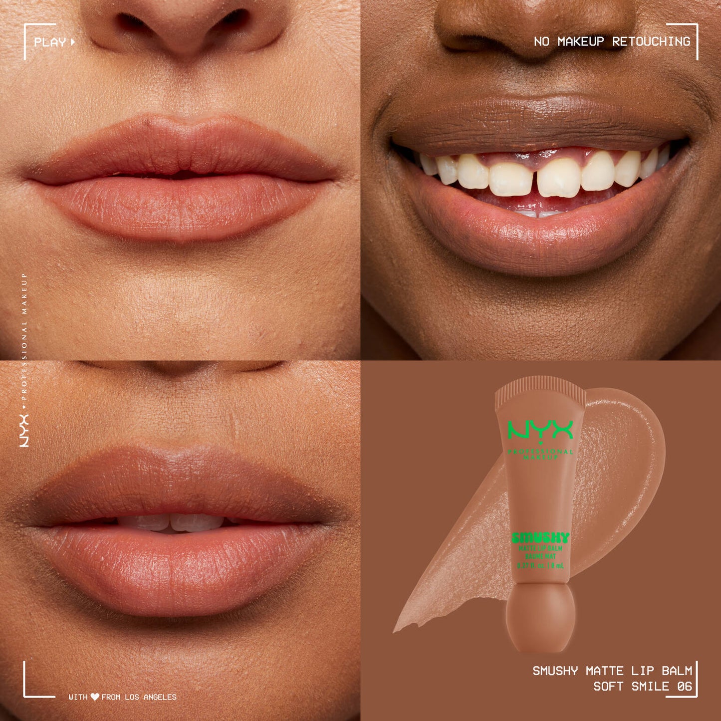 Smushy matte lip balm soft smile