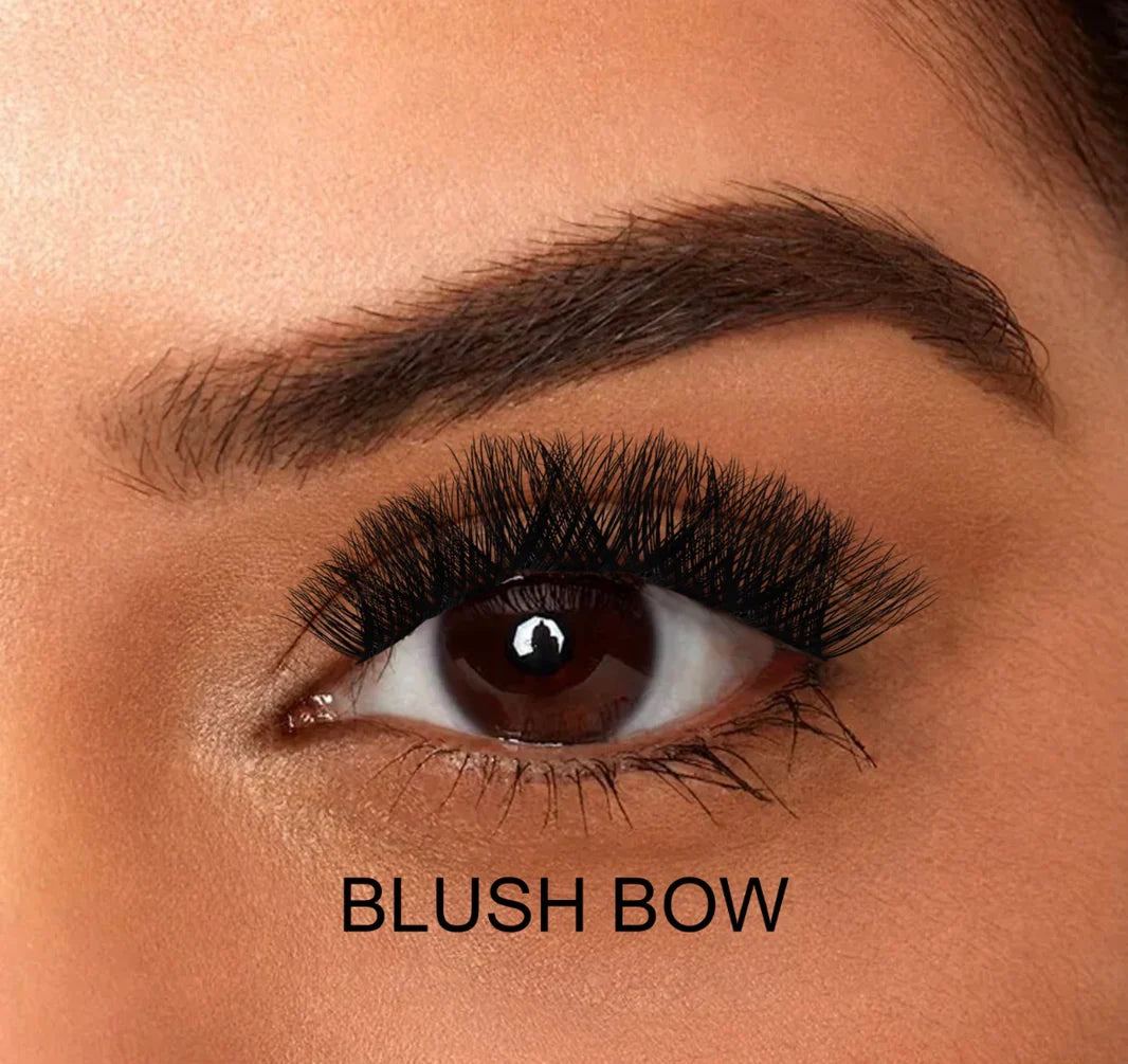 BLUSH BOW Faux Mink Lash Cluster kit