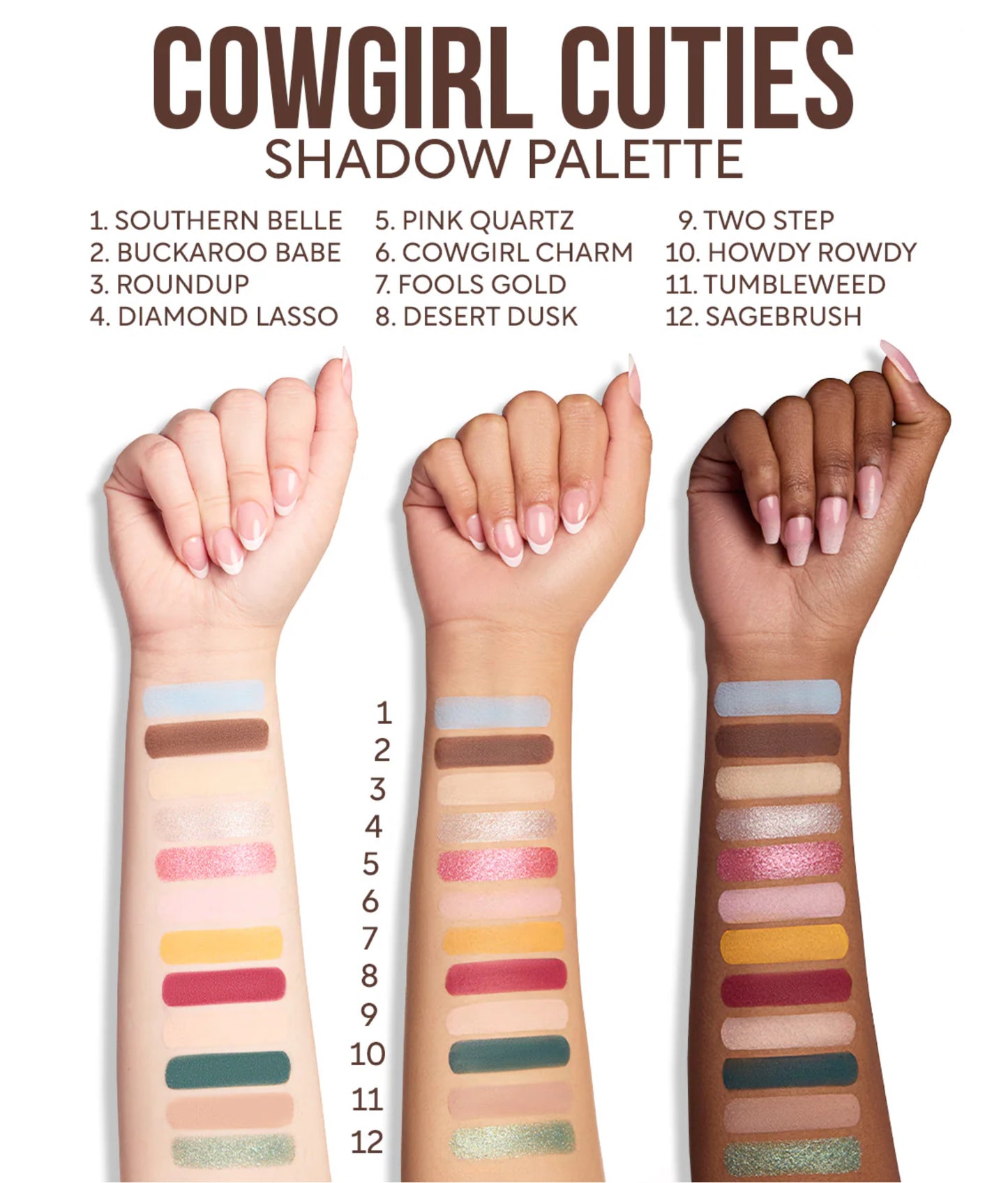 THE POWERPUFF GIRLS "COWGIRL CUTIES" SHADOW PALETTE