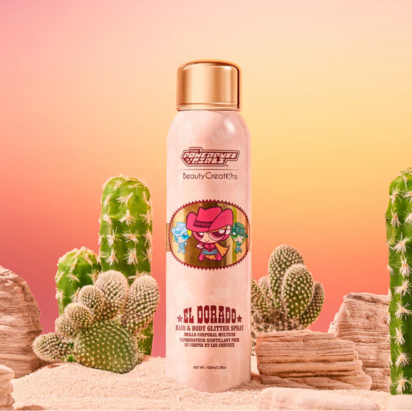 THE POWERPUFF GIRLS "EL DORADO" HAIR & BODY GLITTER SPRAY