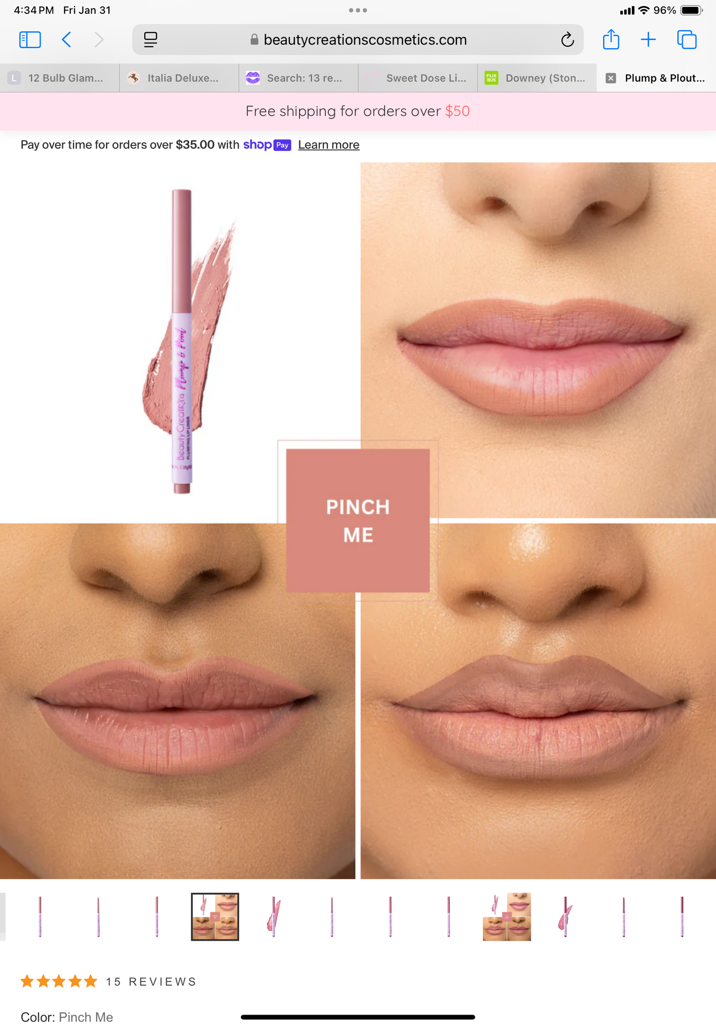 PLUMP & PLOUT PLUMPING LIP LINER pinch me