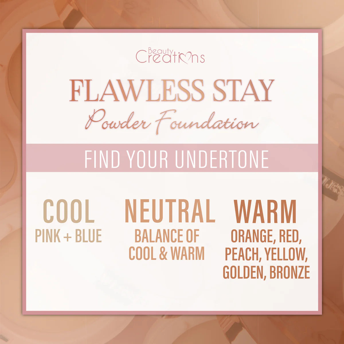 BEAUTY CREATIONS - FLAWLESS STAY POWDER FOUNDATION